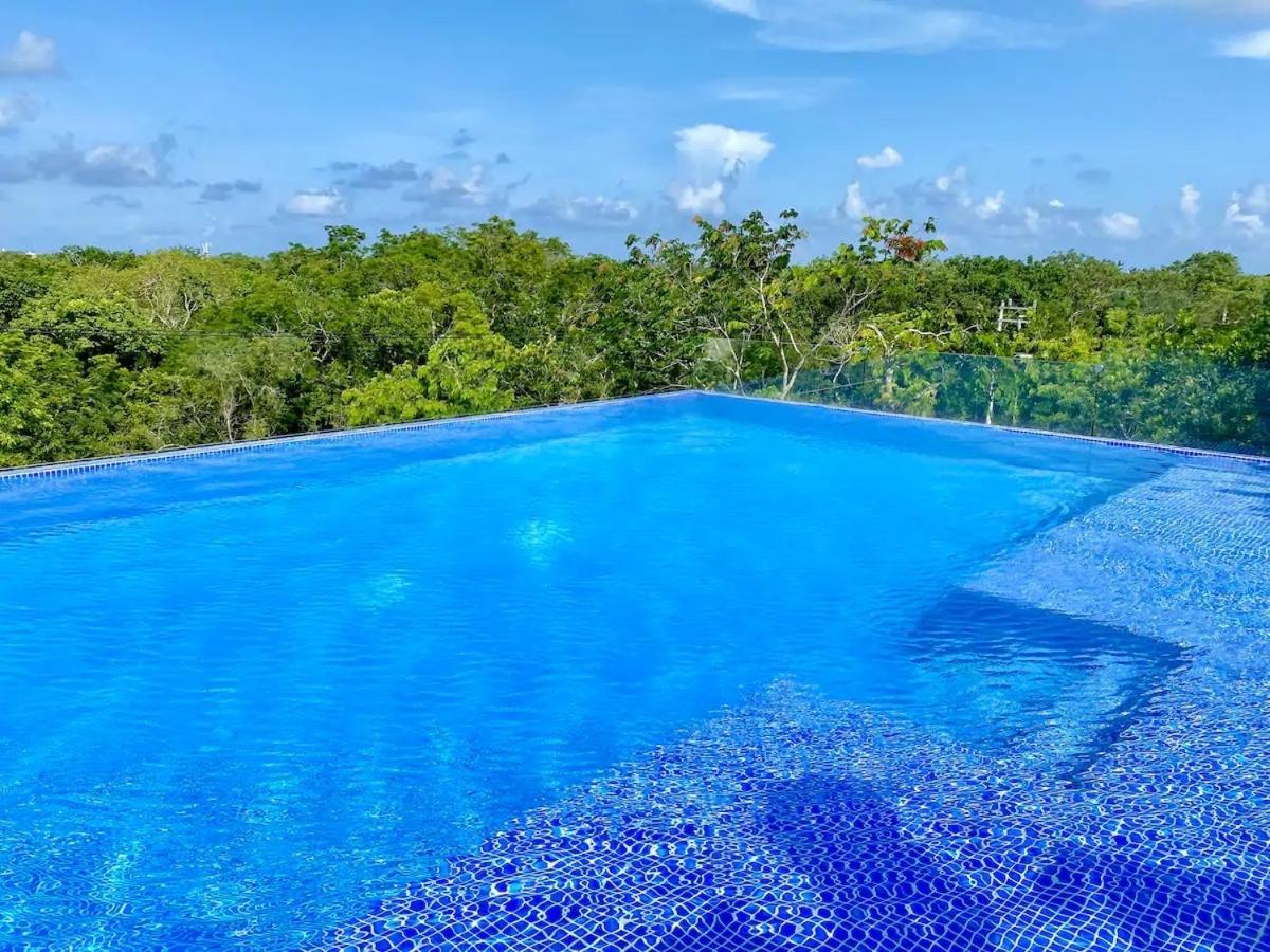 Suit Next To The Common Top Roof Exclusive Building Kingsize Bed 2 Super Pools, Gym, Grill Tulum Zewnętrze zdjęcie