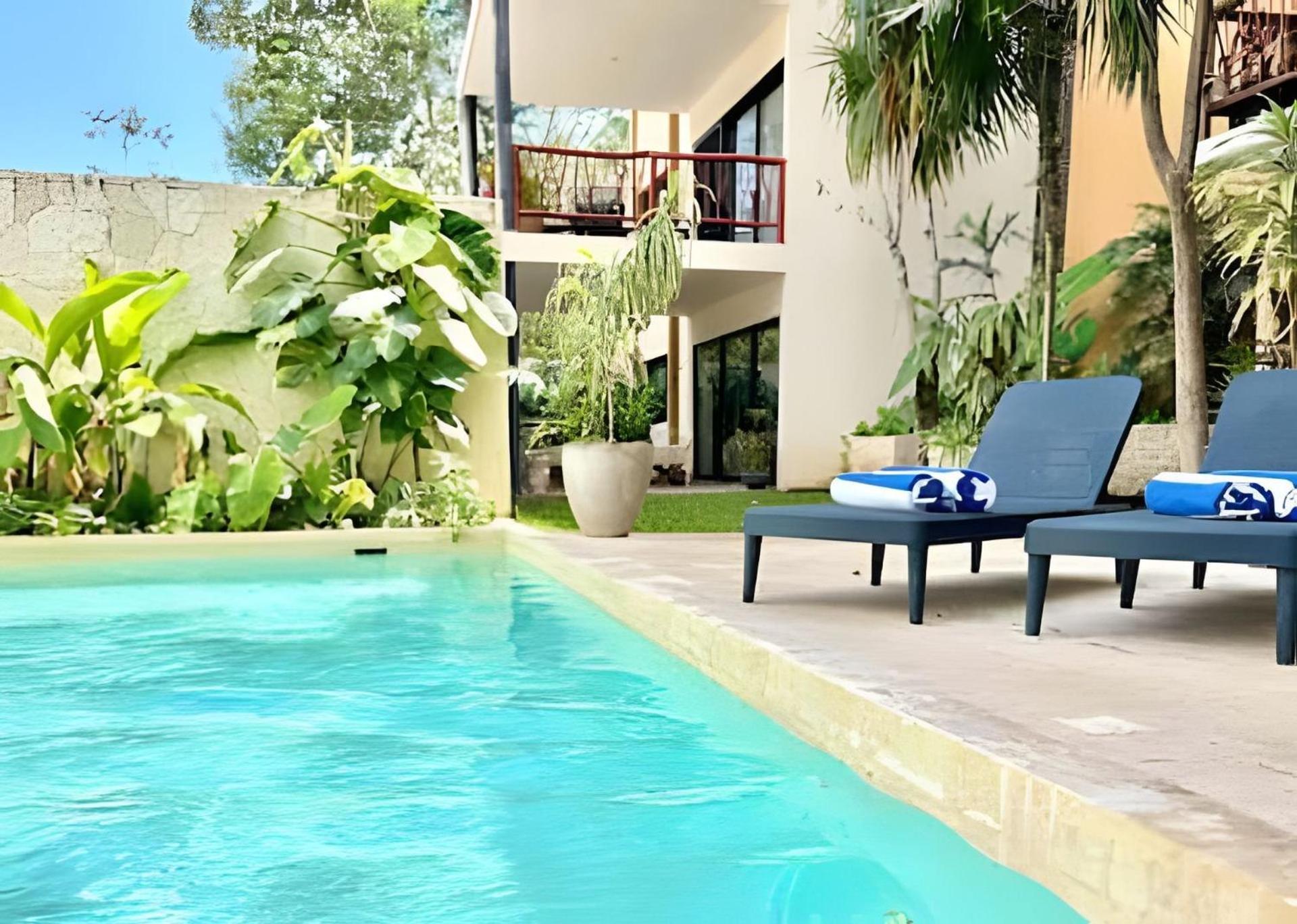 Suit Next To The Common Top Roof Exclusive Building Kingsize Bed 2 Super Pools, Gym, Grill Tulum Zewnętrze zdjęcie